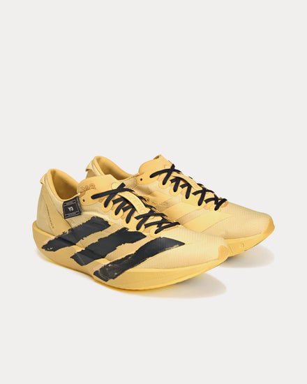 Y-3 Unisex Adios 9 Yellow / Oat / Black Running Shoes Y-3 Unisex Adios 9 Yellow / Oat / Black Running Shoes