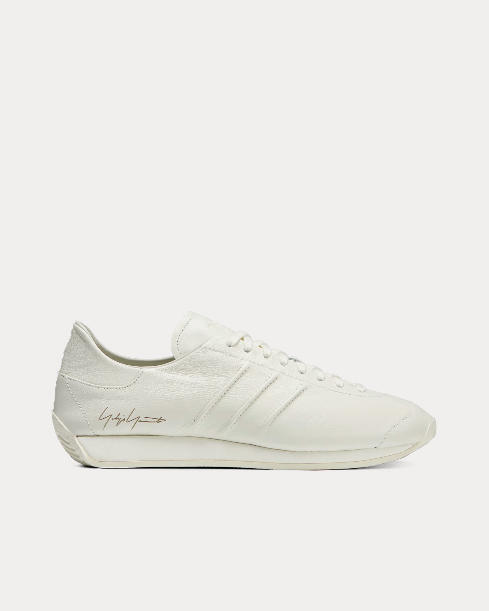 Y-3 Unisex Country Leather Off White / Off White / Off White Y-3 Unisex Country Leather Off White / Off White / Off White