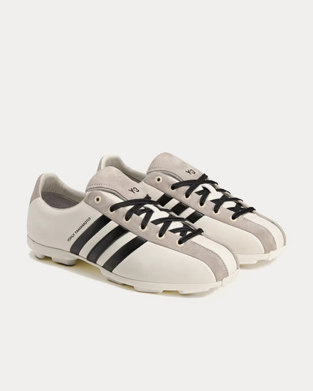 Y-3 Field Off White / Black / Light Brown Football Shoes - 3