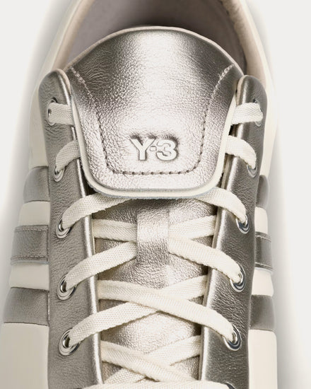Y-3 Field Off White / Silver Metallic / Alumina Football Shoes - 5