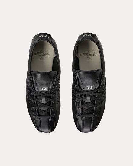 Y-3 Field Black / Black / Off White Football Shoes - 2