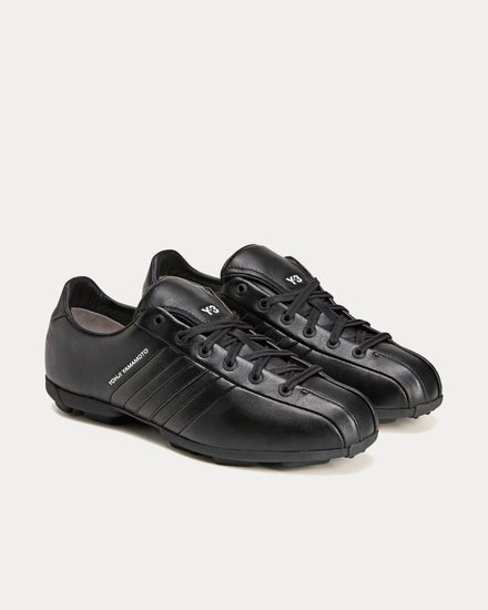 Y-3 Field Black / Black / Off White Football Shoes - 3