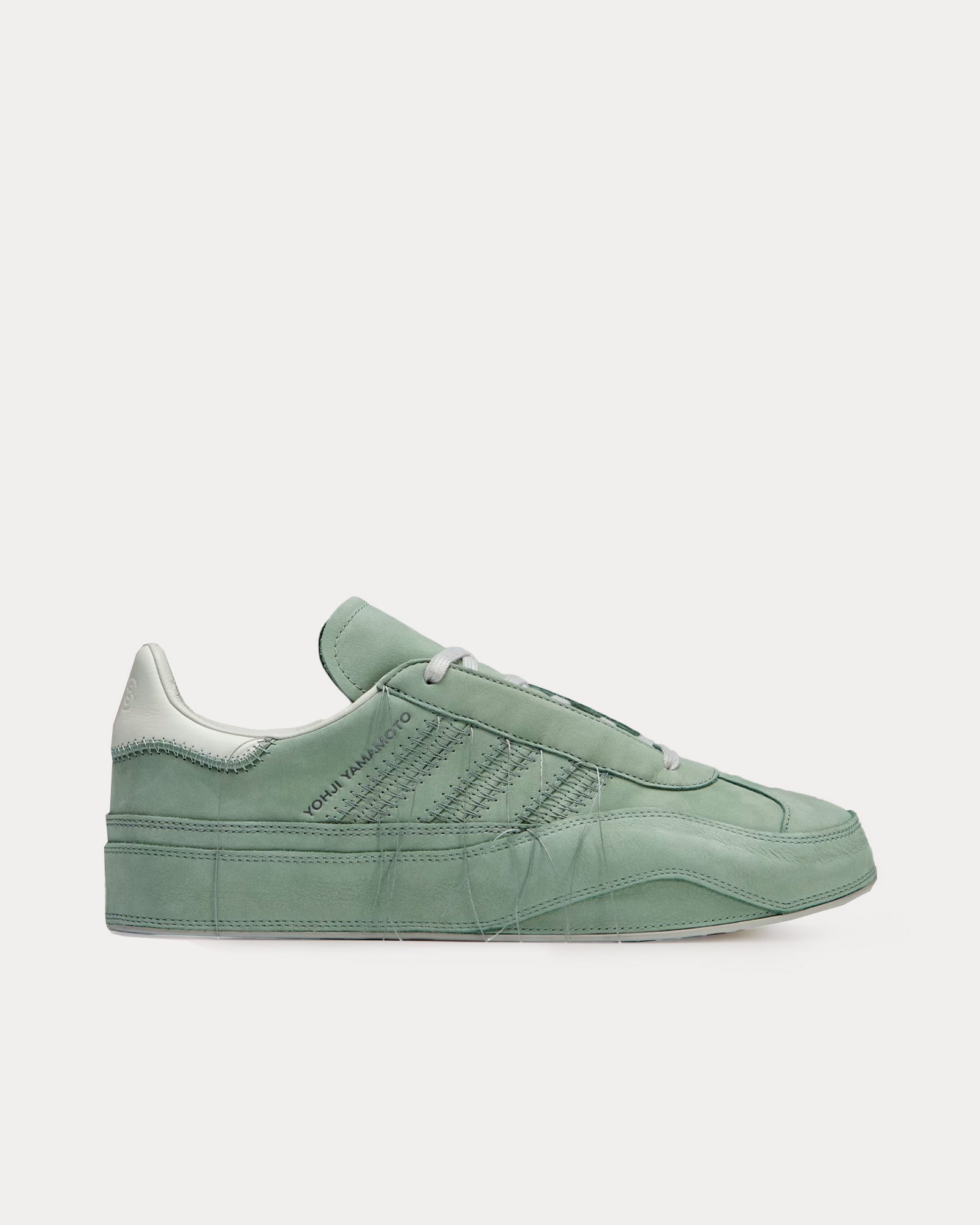 Y-3 Unisex Gazelle Silver Green / Off White / Light Brown Low Top Sneakers