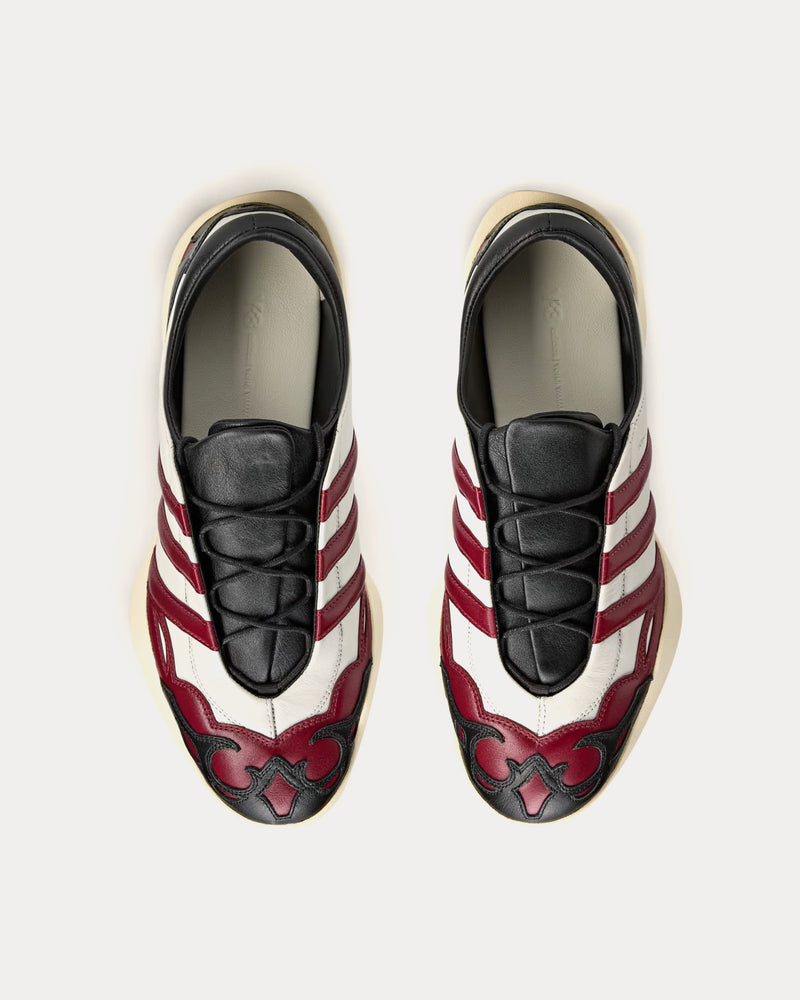 Y-3 Regu 2002 Orbit Grey / Collegiate Burgundy / Black Low Top Sneakers - 2