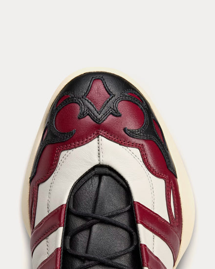Y-3 Regu 2002 Orbit Grey / Collegiate Burgundy / Black Low Top Sneakers - 5