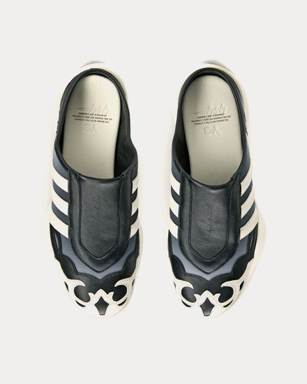 Y-3 Regu Black / Off White / Black Mules - 2