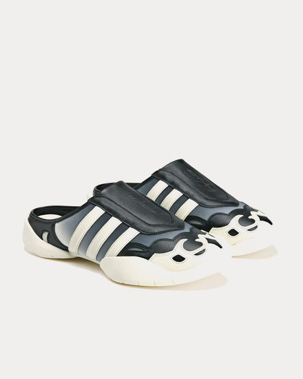 Y-3 Regu Black / Off White / Black Mules - 3