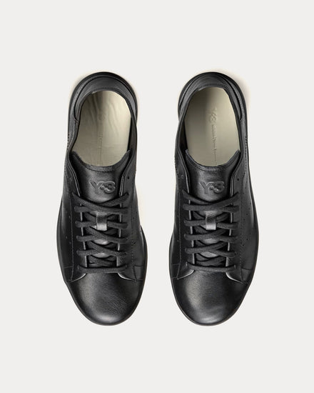 Y-3 Stan Smith Leather Black / Black / Black Low Top Sneakers - 5