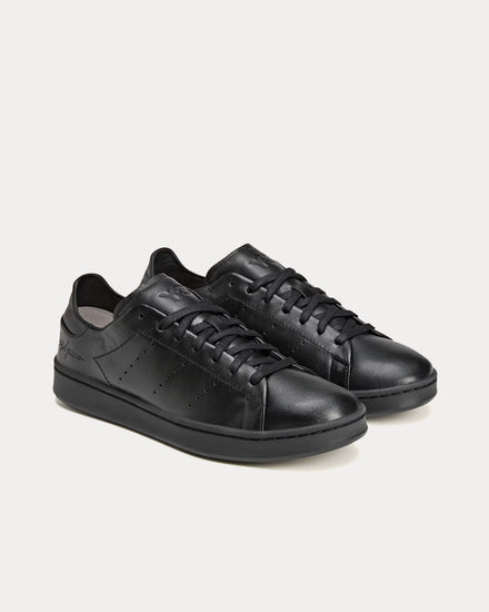 Y-3 Stan Smith Leather Black / Black / Black Low Top Sneakers - 3