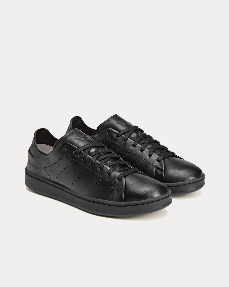 Y-3 Stan Smith Leather Black / Black / Black Low Top Sneakers - 3