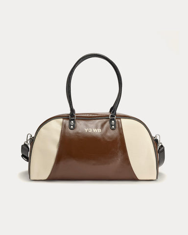 Y-3 x Wales Bonner Leather Auburn / Cream White Bag