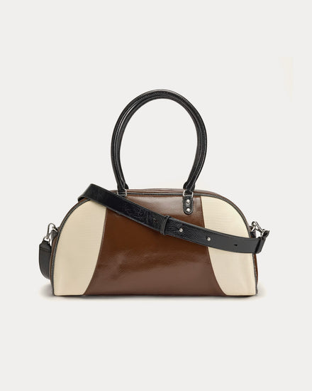 Y-3 x Wales Bonner Leather Auburn / Cream White Bag - 2