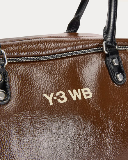 Y-3 x Wales Bonner Leather Auburn / Cream White Bag - 4