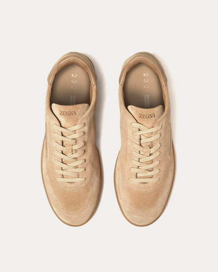 Zegna 232 Beige Low Top Sneakers - 2