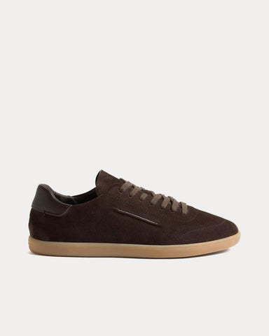 Zegna 232 Dark Brown Low Top Sneakers