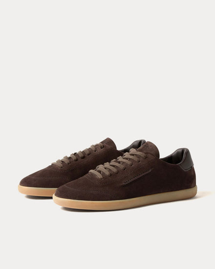 Zegna 232 Dark Brown Low Top Sneakers - 3