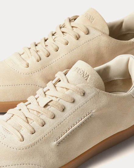 Zegna 232 White Low Top Sneakers - 4