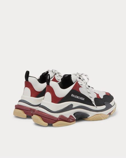 Balenciaga Triple S Mesh, Nubuck and Leather  Black low top sneakers - 4