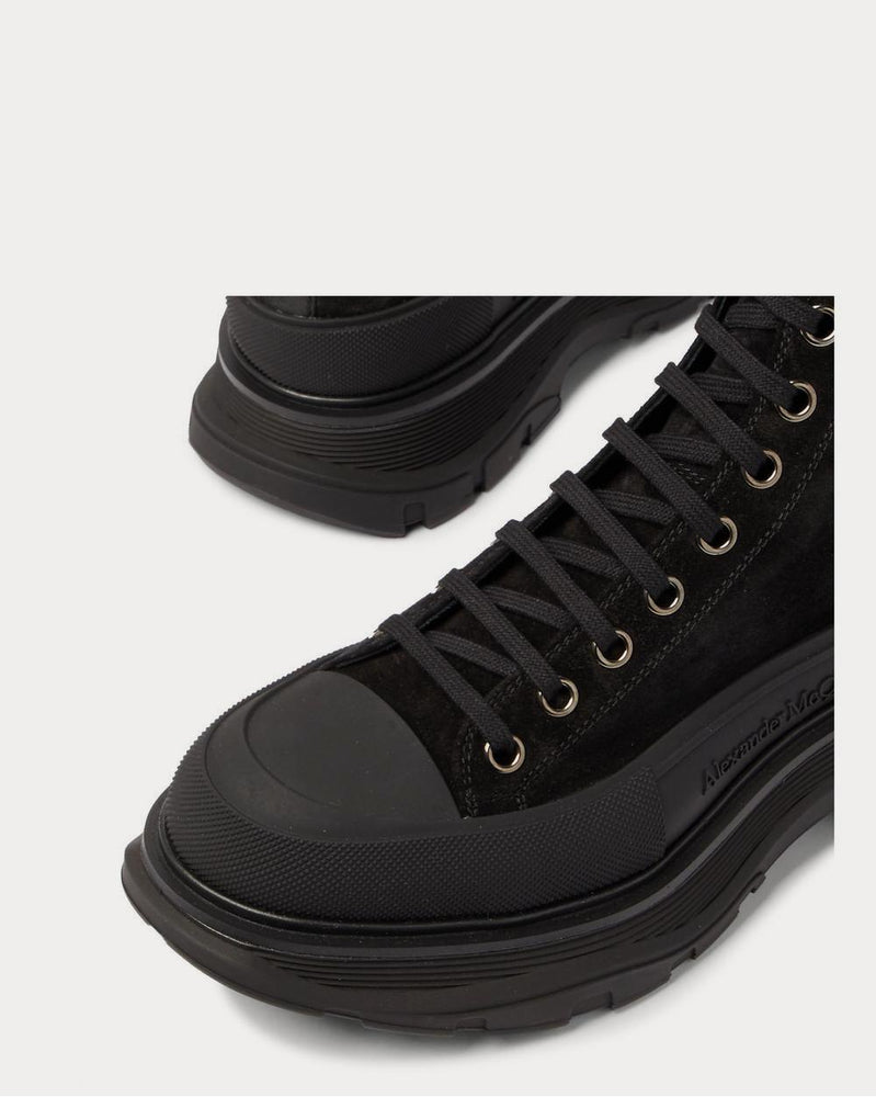 Alexander McQueen Suede High-Top  Black low top sneakers - 4