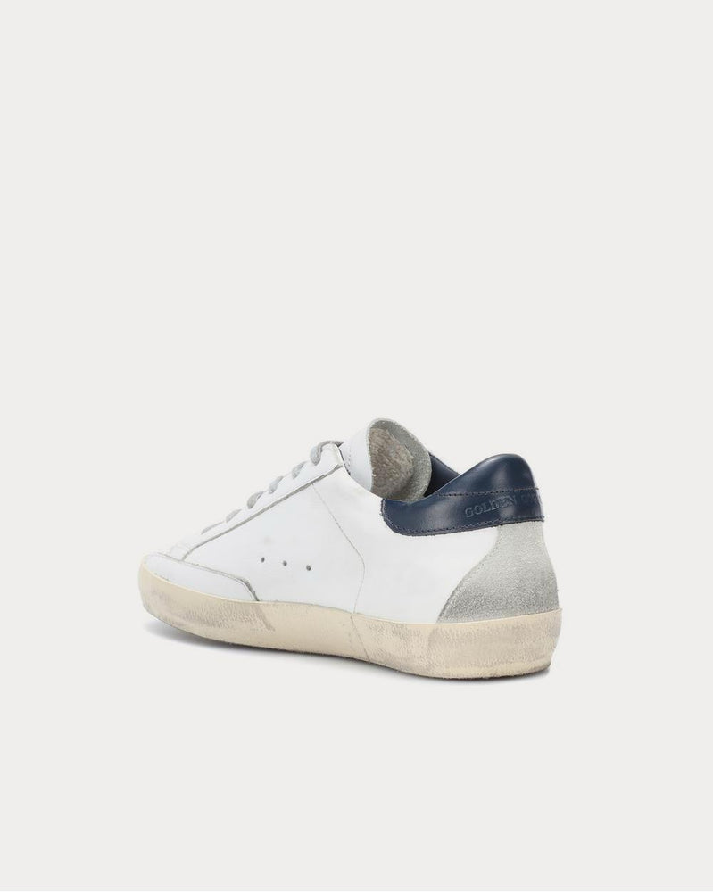 Golden Goose Superstar leather White Blue Low Top Sneakers - 3