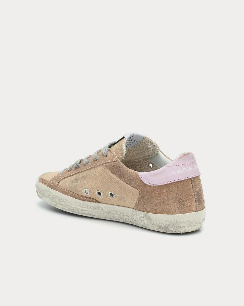Golden Goose Superstar Canvas Star Sand Low Top Sneakers - 3