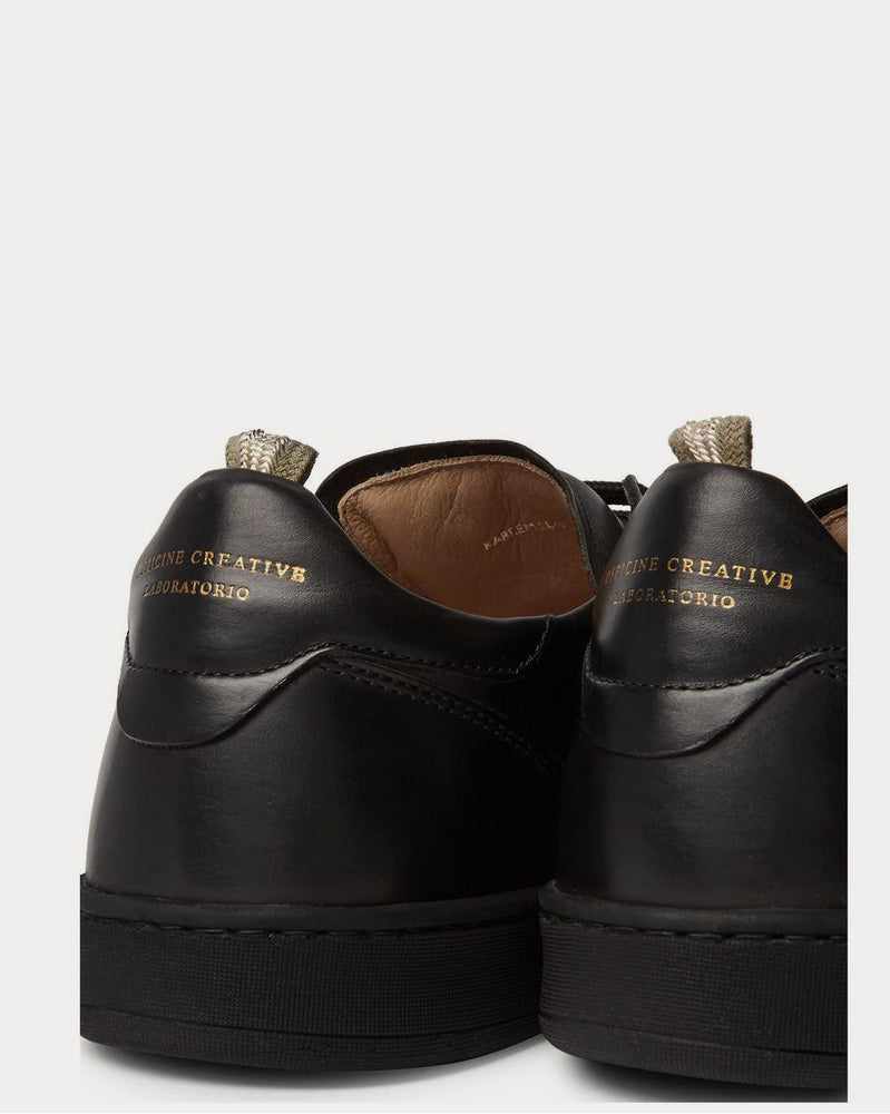 Officine Creative Kareem Lux Leather  Black low top sneakers - 4