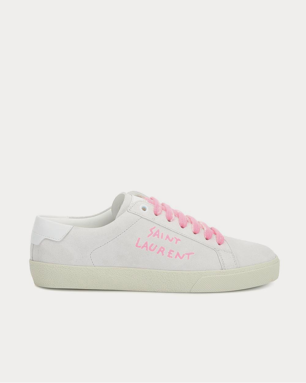 【SAINT LAURENT】美品 スニーカー COURT CLASSIC Saint Laurent Womens' Court Classic Distressed Canvas