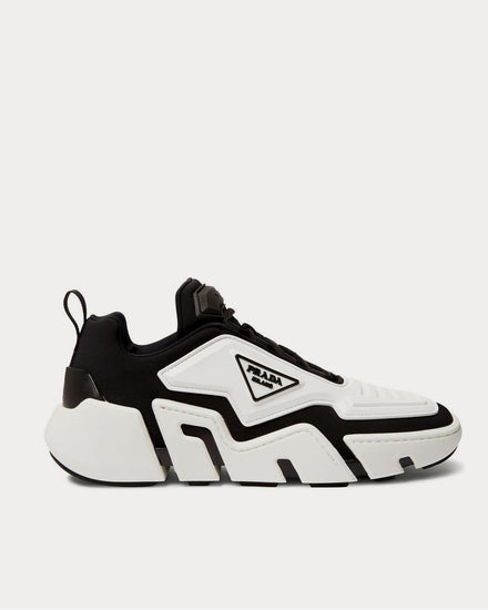 Prada Segment Neoprene and Rubber  White low top sneakers - 1