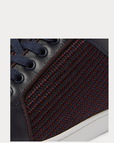 Christian Louboutin Rantulow Orlato Leather and Raffia  Navy low top sneakers - 5