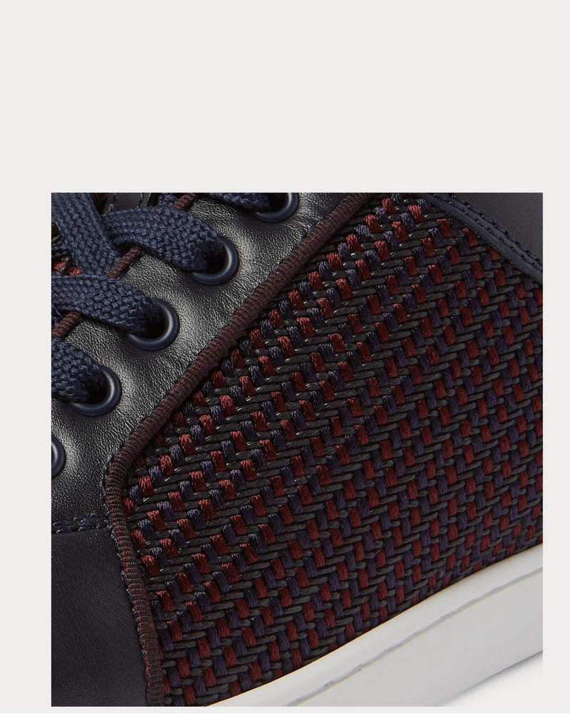 Christian Louboutin Rantulow Orlato Leather and Raffia  Navy low top sneakers - 5