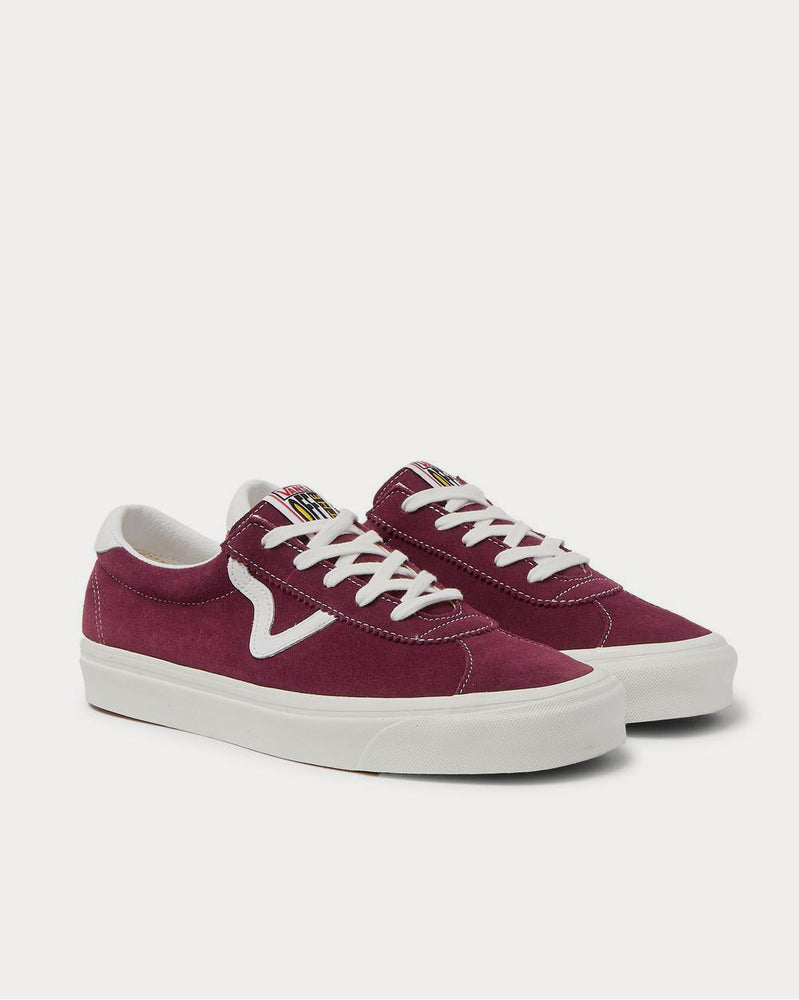 Vans Style 73 DX Anaheim Factory Leather-Trimmed Suede  Burgundy low top sneakers - 2