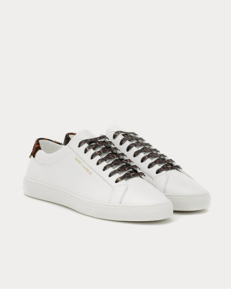 Saint Laurent Andy leather White Low Top Sneakers - 2