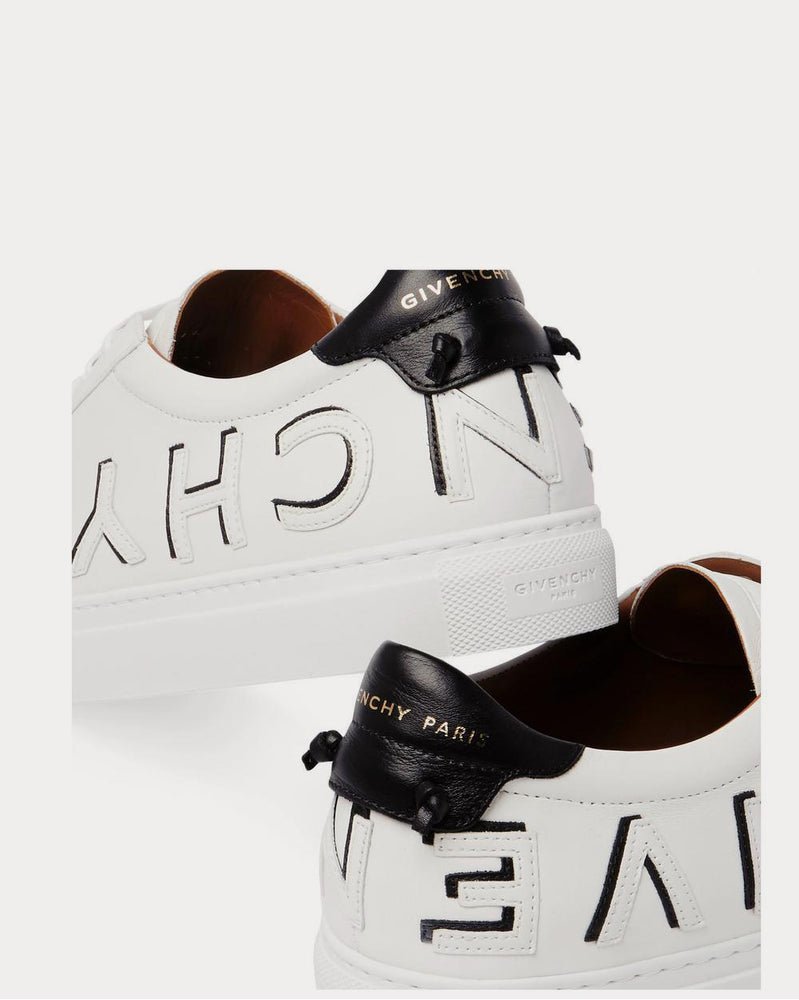 Givenchy Urban Street Logo-Print Leather  White low top sneakers - 4
