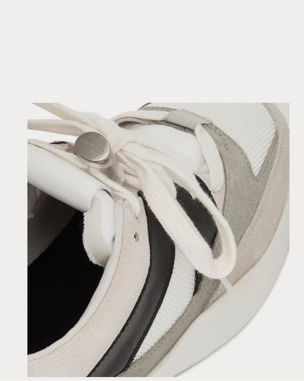 Fear of God Leather-Trimmed Suede and Mesh  Cream low top sneakers - 4