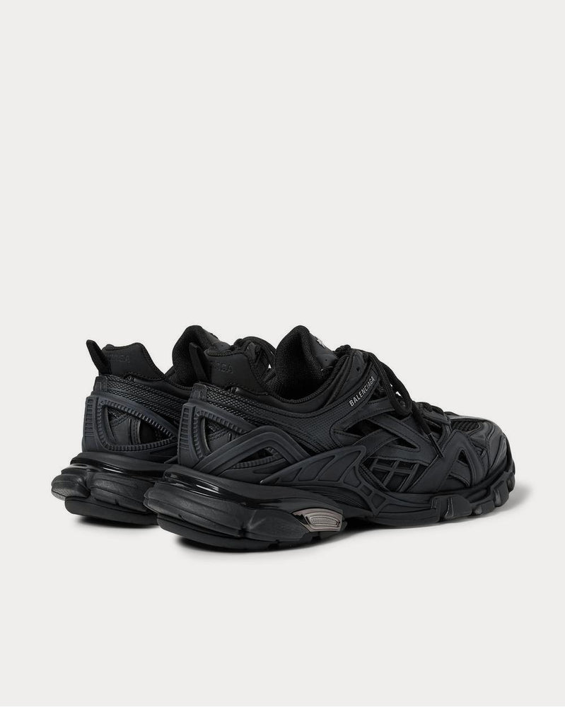 Balenciaga Track.2 Nylon, Mesh and Rubber  Black low top sneakers - 4