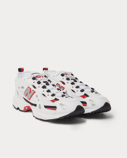 New Balance 827 Webbing-Trimmed Faux Leather and Mesh  White low top sneakers - 2