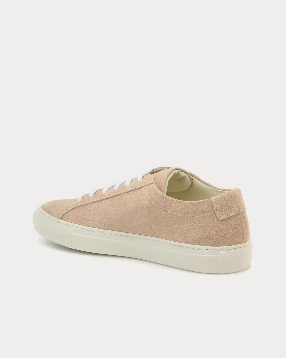 Common Projects - Original Achilles suede Amber Low Top Sneakers