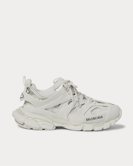 Balenciaga Men's Track Nylon, Mesh and Rubber White low top