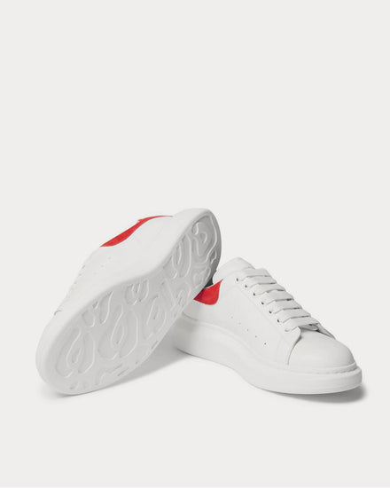 McQueen Exaggerated-Sole Leather  White low top sneakers - 3