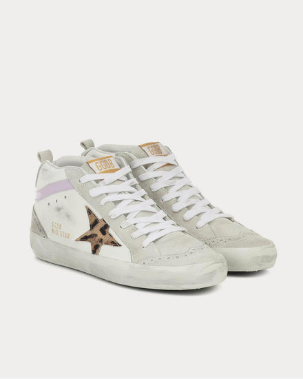 Golden Goose Mid Star leather and suede White Star High Top Sneakers - 2