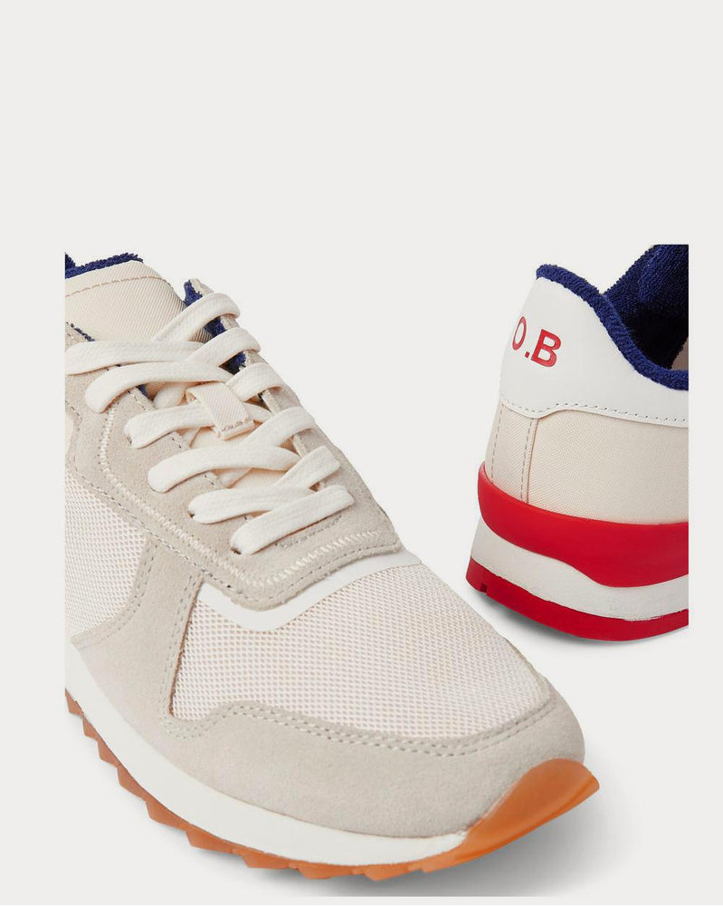 Orlebar Brown Oleta Suede and Leather-Trimmed Mesh and Canvas  White low top sneakers - 4