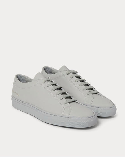 Common Projects Original Achilles Leather  Light gray low top sneakers - 2