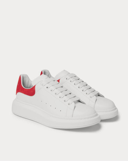 McQueen Exaggerated-Sole Leather  White low top sneakers - 2