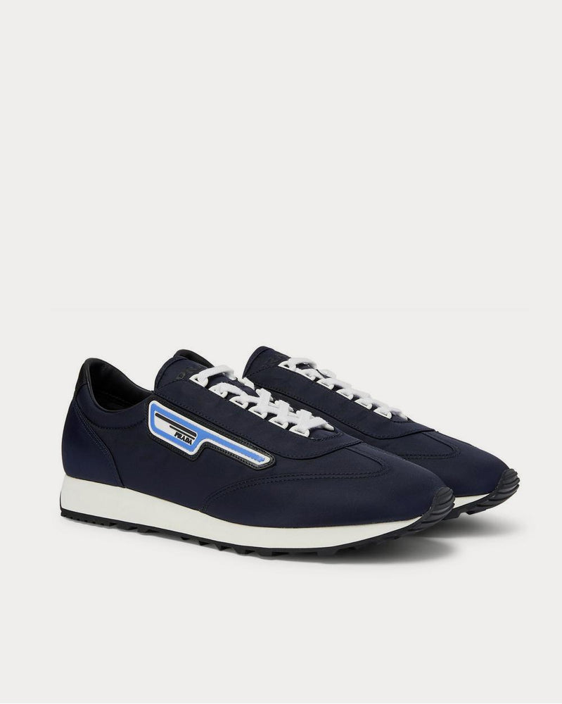 Prada Milano 70 Rubber and Leather-Trimmed Nylon  Navy low top sneakers - 2