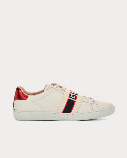 Gucci Ace leather Bianco Low Top Sneakers - 1