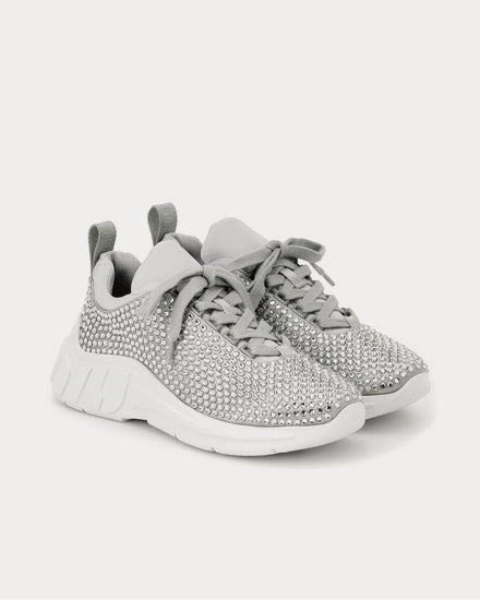 Miu Miu Embellished Alluminio Low Top Sneakers - 2
