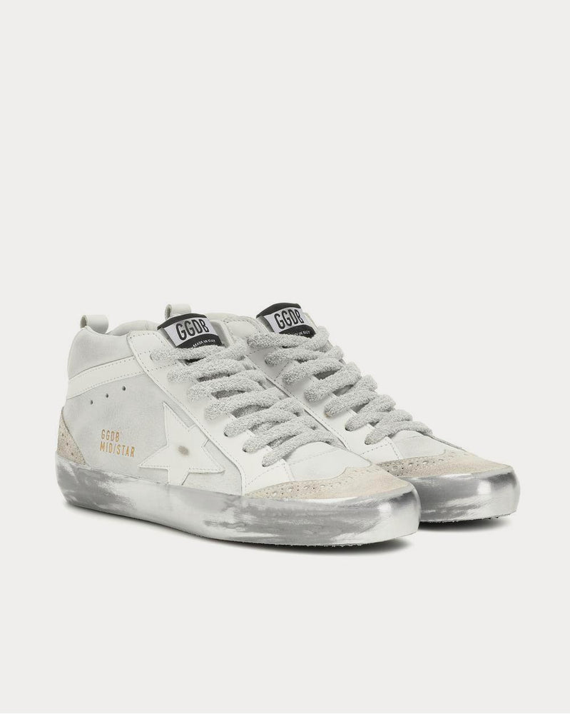 Golden Goose Mid Star leather Grey High Top Sneakers - 2