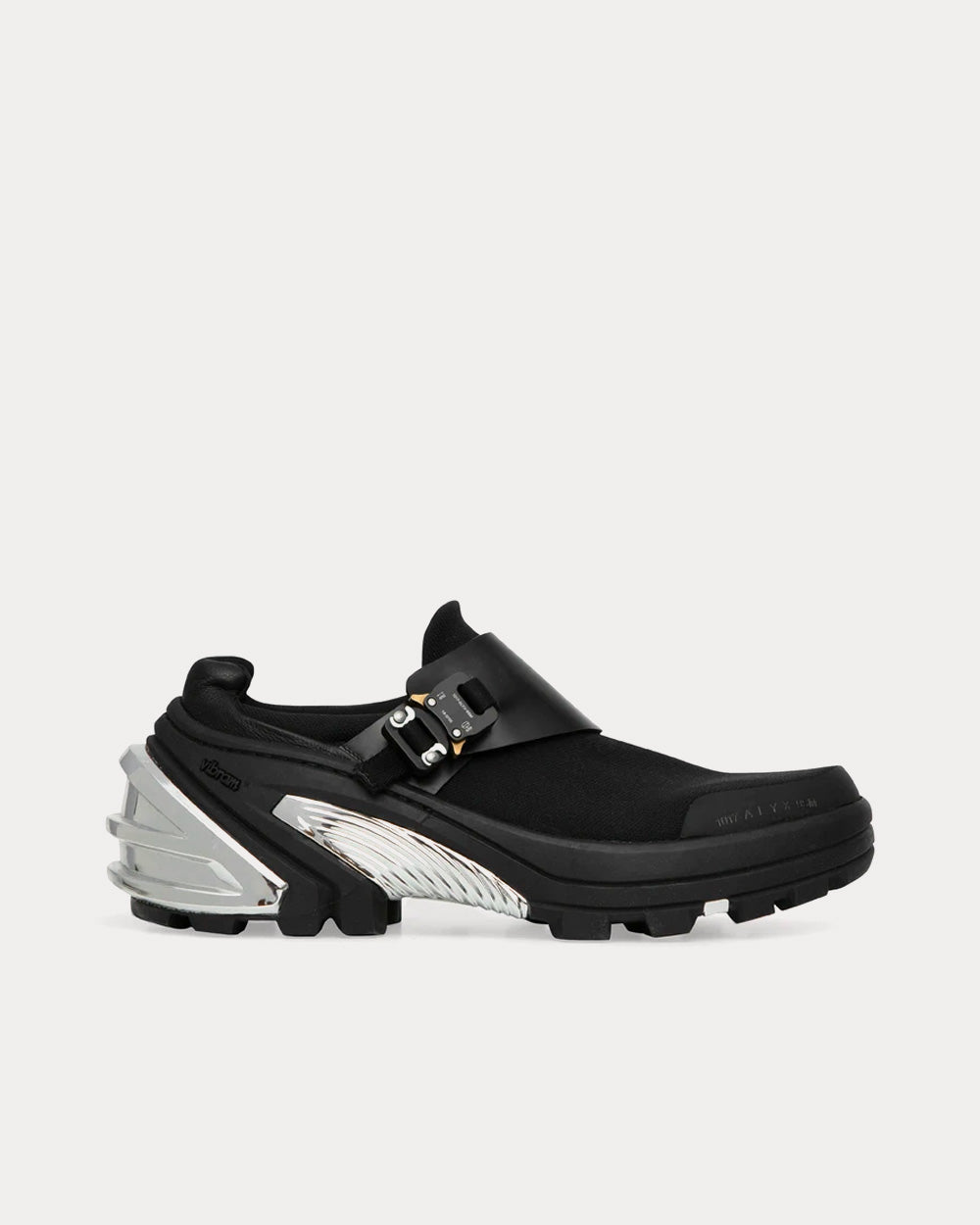 1017 ALYX 9SM Women's Mesh Buckle Vibram Sole Black Slip On Sneakers
