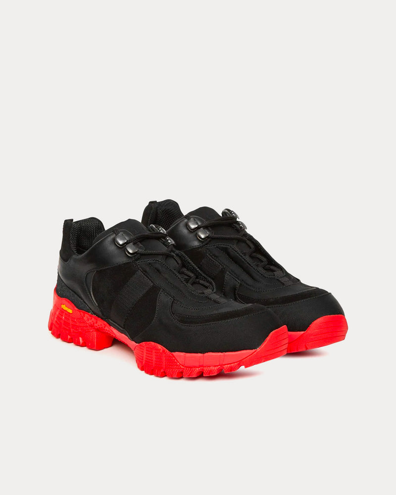 1017 ALYX 9SM Hiking Boot With Vibram Sole Black / Red Low Top Sneakers - 2