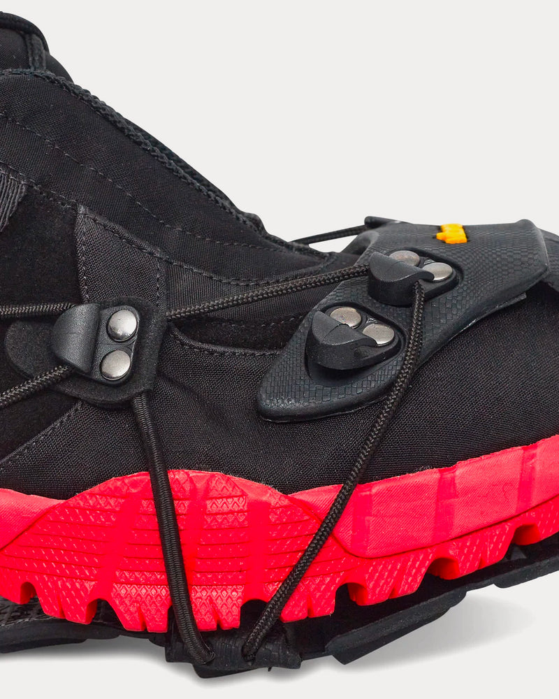 1017 ALYX 9SM Hiking Boot With Vibram Sole Black / Red Low Top Sneakers - 5